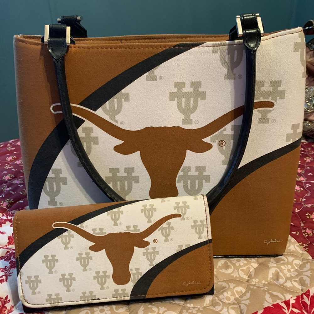 Texas Longhorn purse and wallet